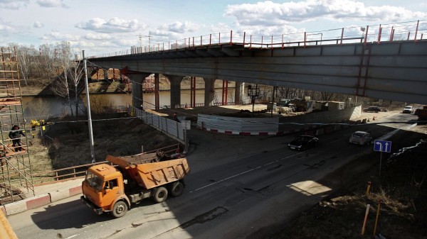 Пресс-служба РЖД: в Химках строят 399-метровый мост для ВСМ Москва &ndash; Петербург