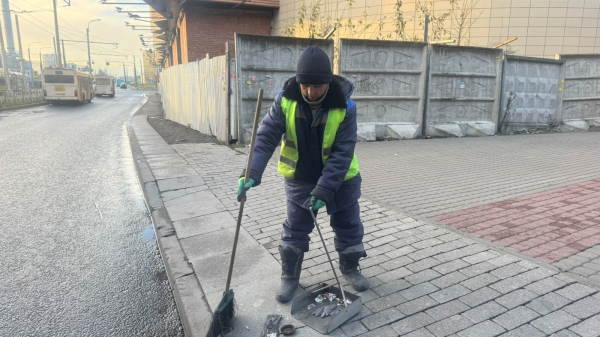 Конкуренция под вопросом: уборкой тротуаров в центре Петербурга займутся опытные дворники